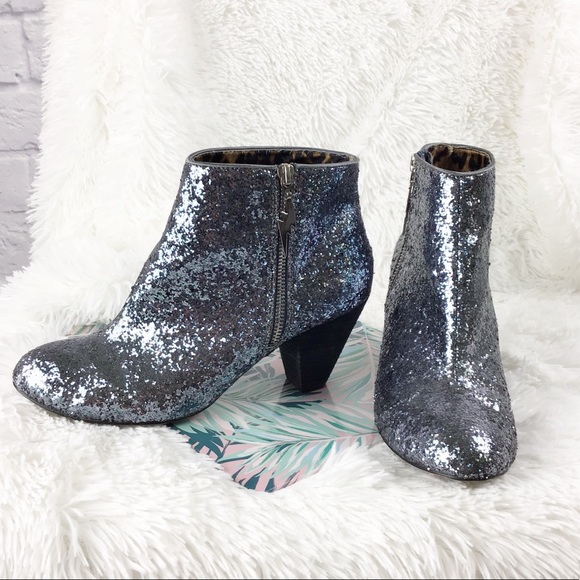 betsey johnson sparkle boots